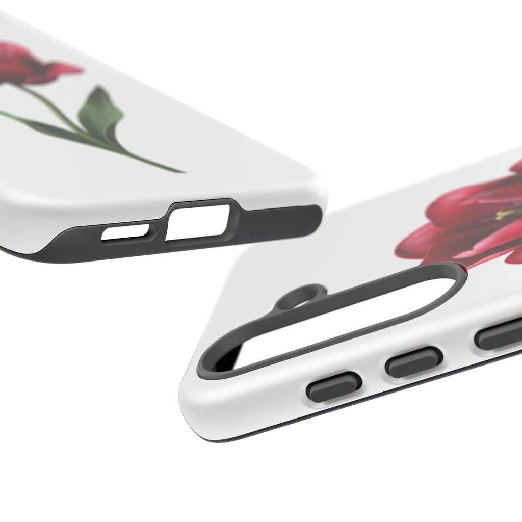 Tulip Floral Tough Phone Case – Protective Blossom iPhone Cover