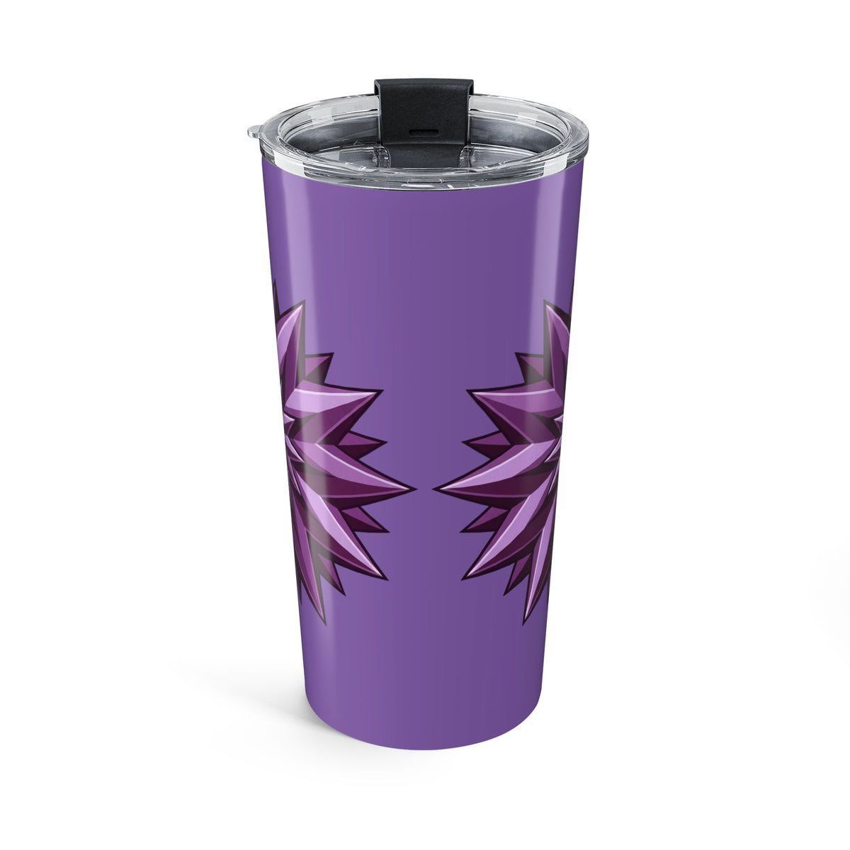 20oz Purple Starburst Tumbler — Insulated Travel Cup- Light Purple