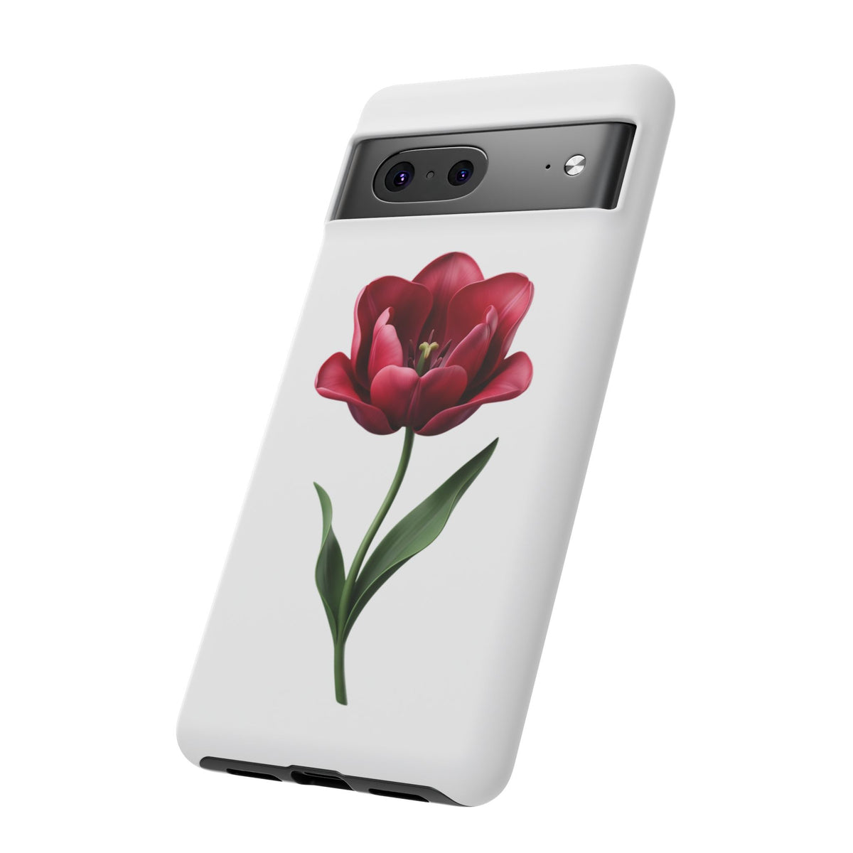 Tulip Floral Tough Phone Case – Protective Blossom iPhone Cover