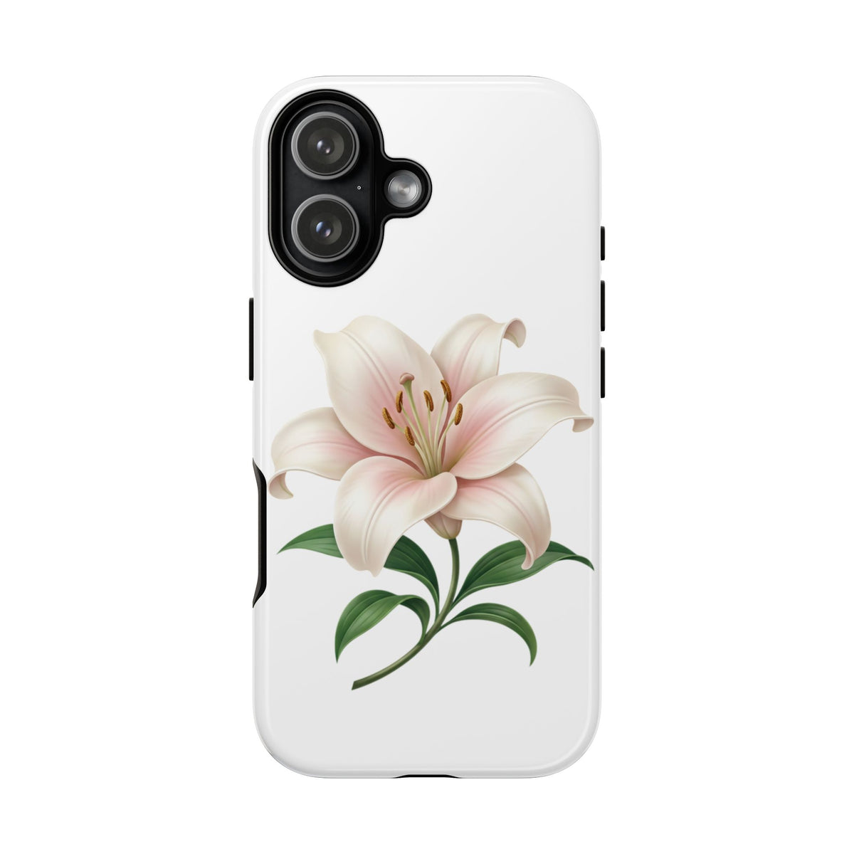 Floral Lily Phone Case — Pink Lily Tough Protective Cover