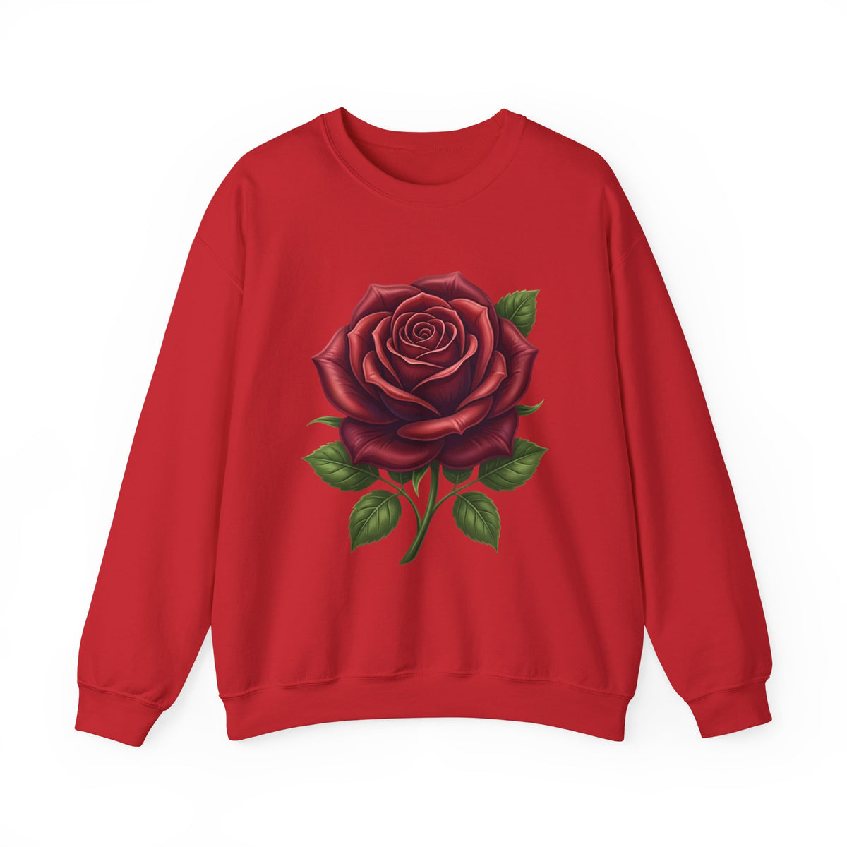 Rose Graphic Crewneck Sweatshirt