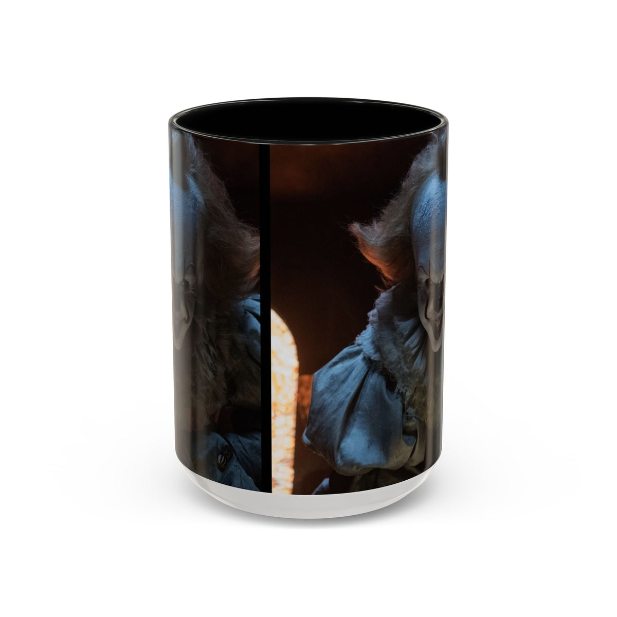 Creepy Pennywise Horror Coffee Mug — Scary Clown Accent Mug (11/15oz)