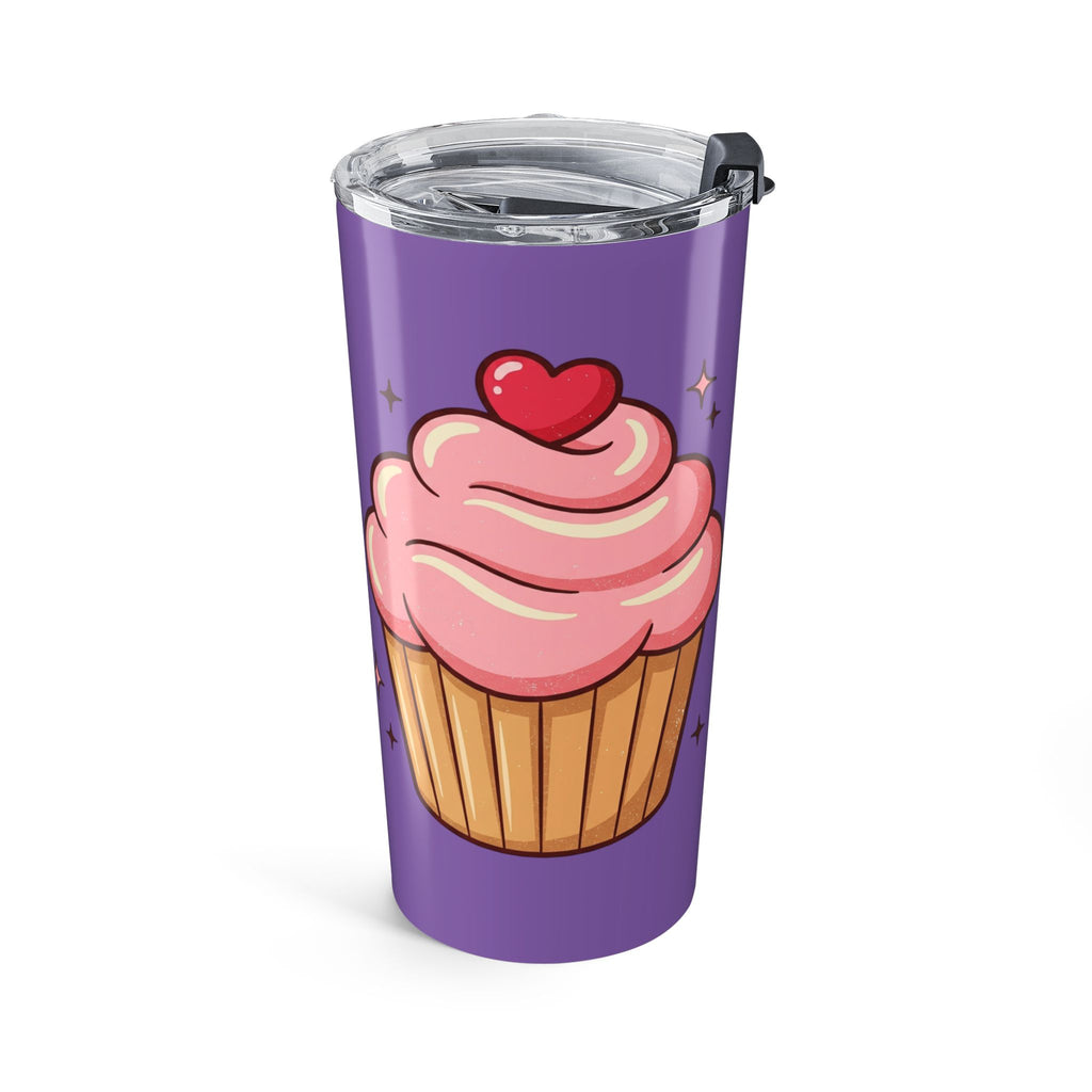 Pink Cupcake Tumbler 20oz- Light Purple