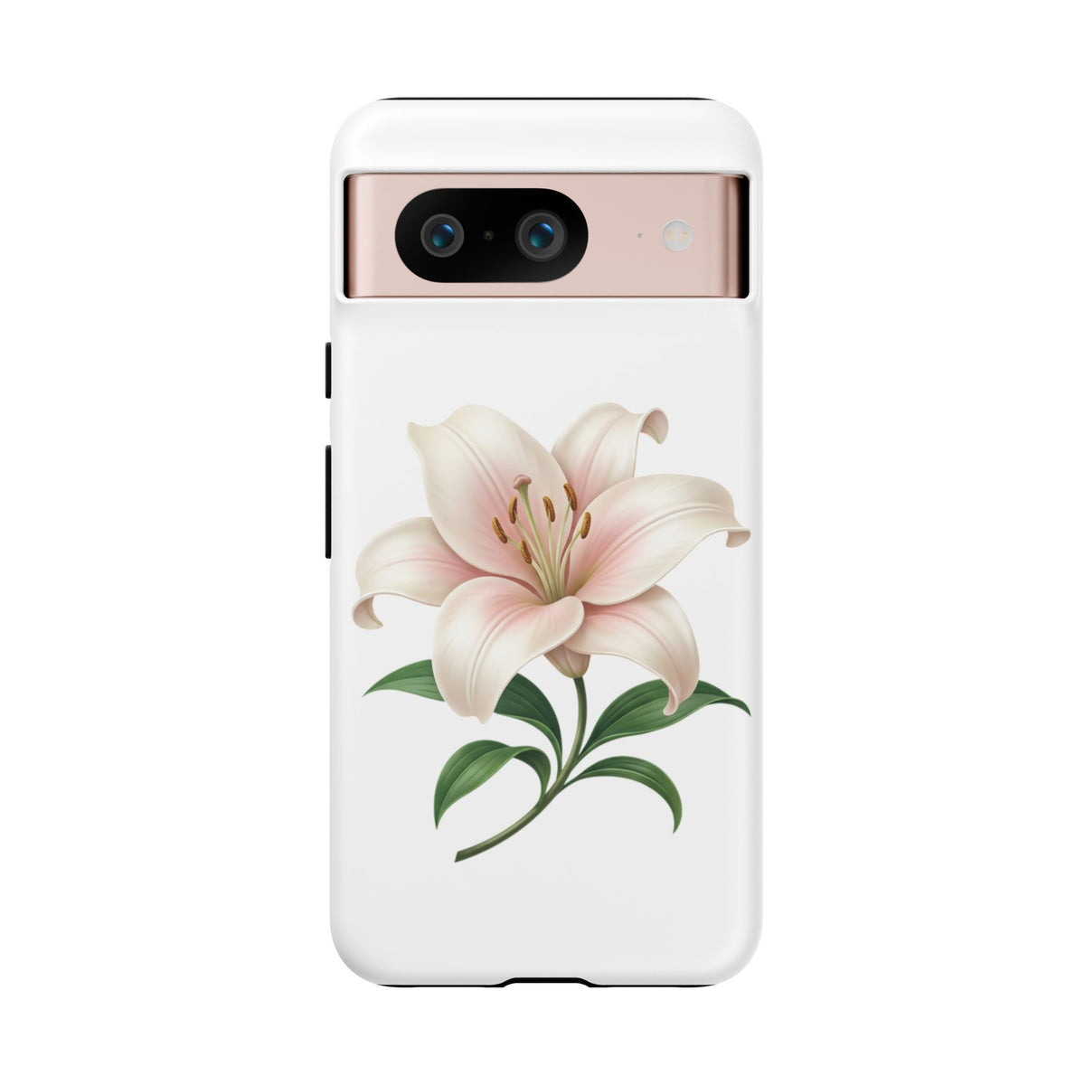 Floral Lily Phone Case — Pink Lily Tough Protective Cover