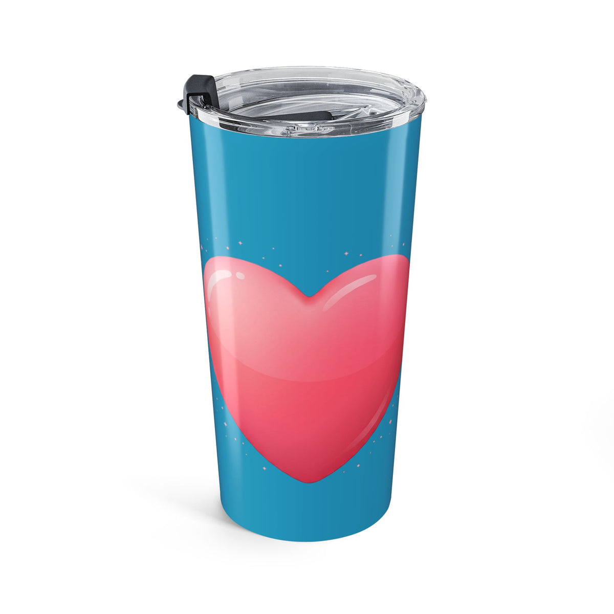 Pink Heart Tumbler 20oz Turquoise