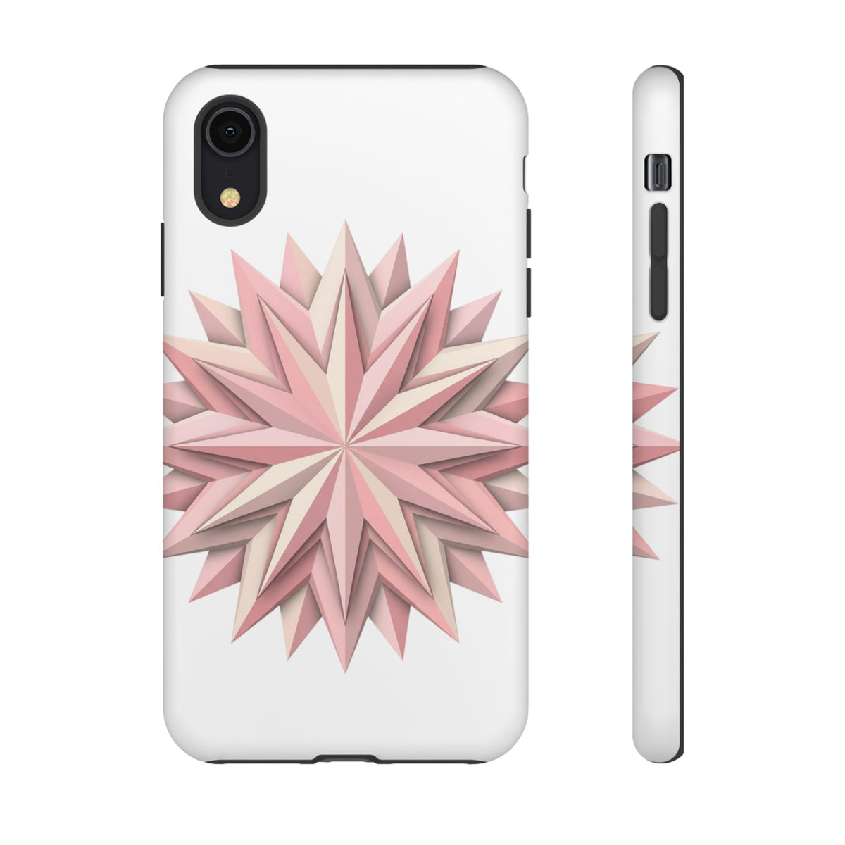Pink Geometric Star Phone Case — Tough Protective iPhone Cover