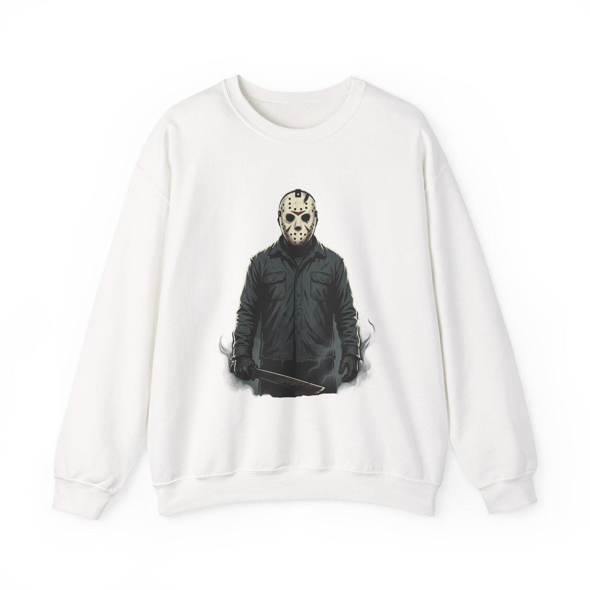 Jason Mask Sweatshirt - Horror Crewneck for Fans of Friday the 13th