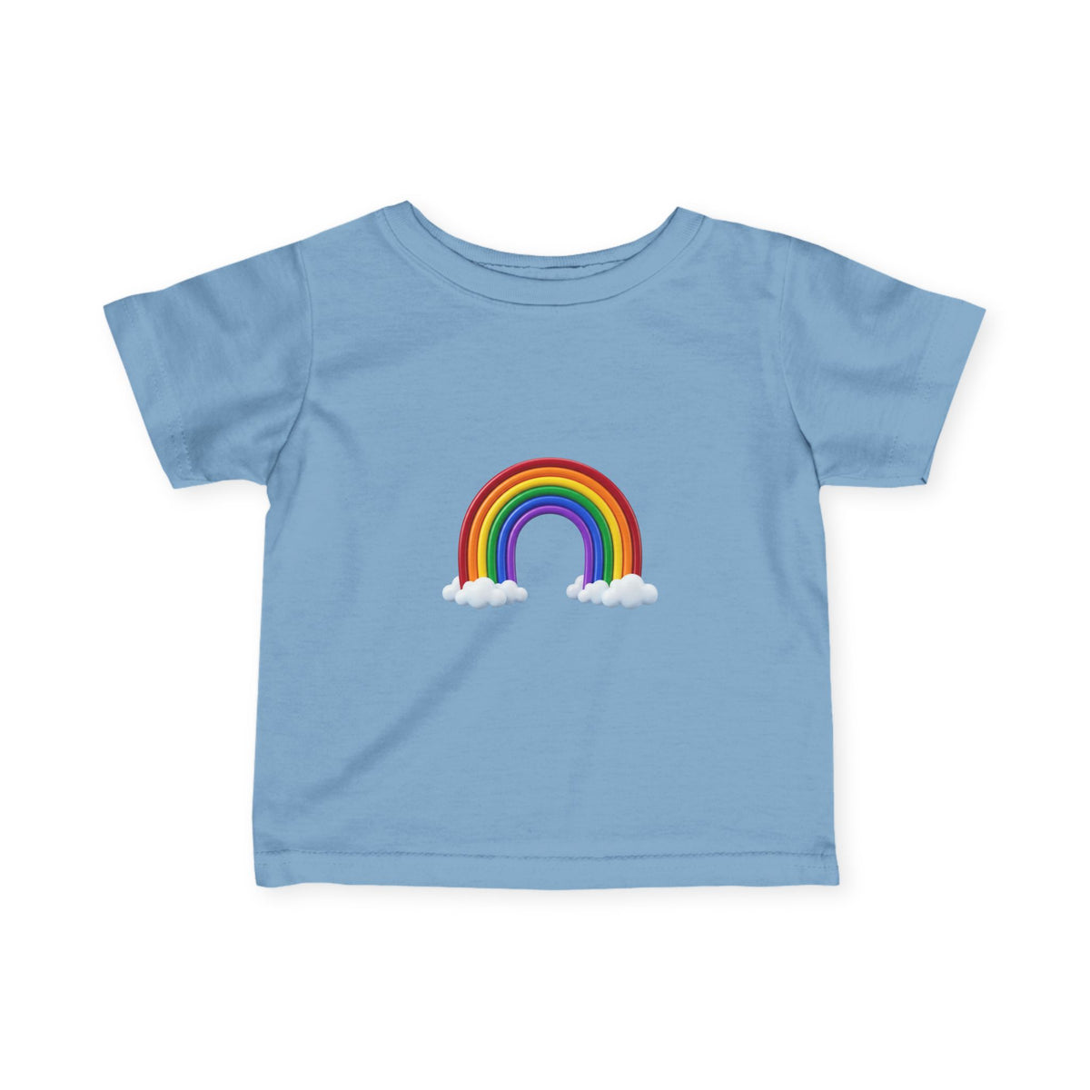 Infant Tee — Rainbow with Clouds Baby T-Shirt