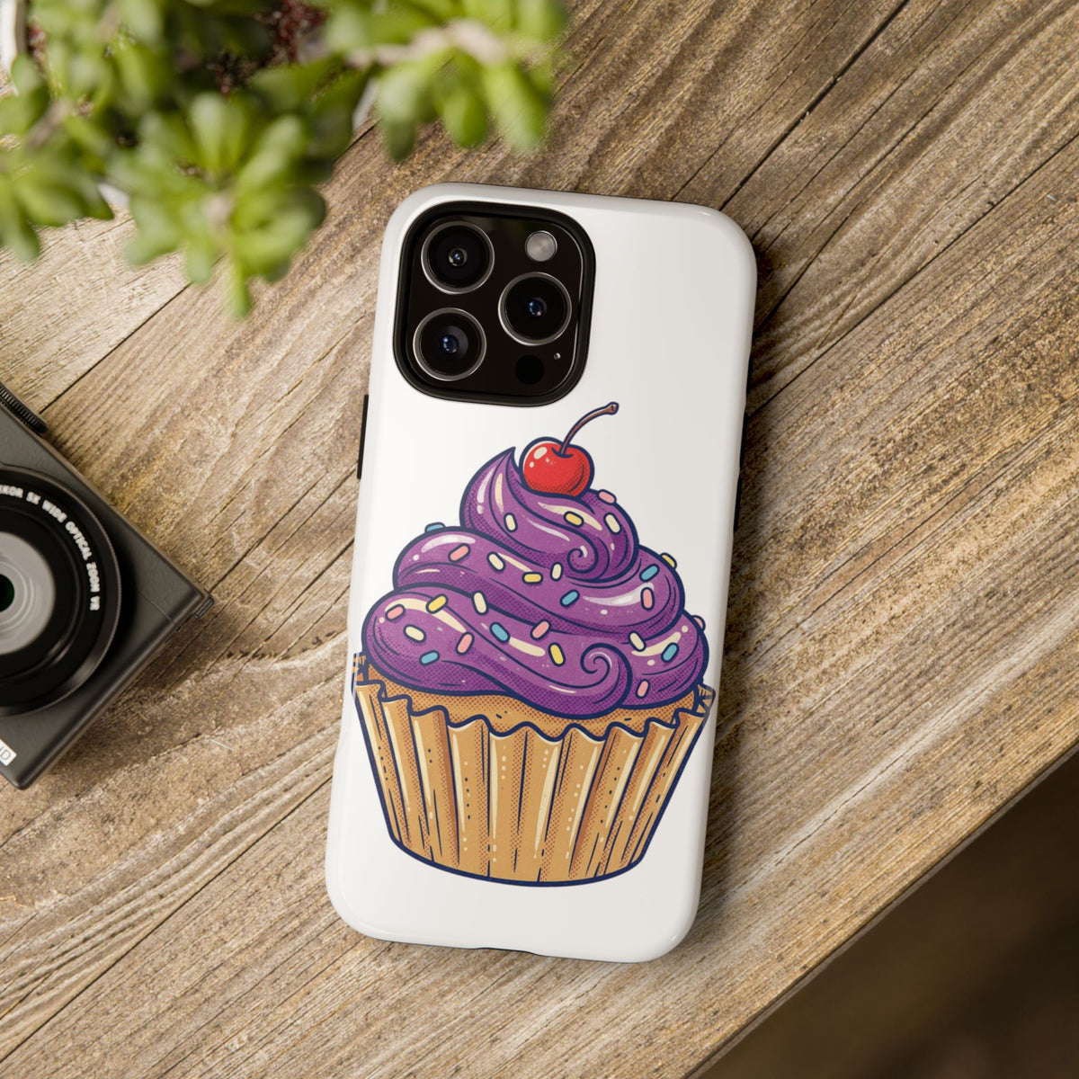 Purple Cupcake Tough Phone Cases