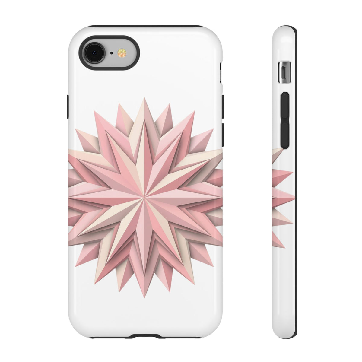 Pink Geometric Star Phone Case — Tough Protective iPhone Cover