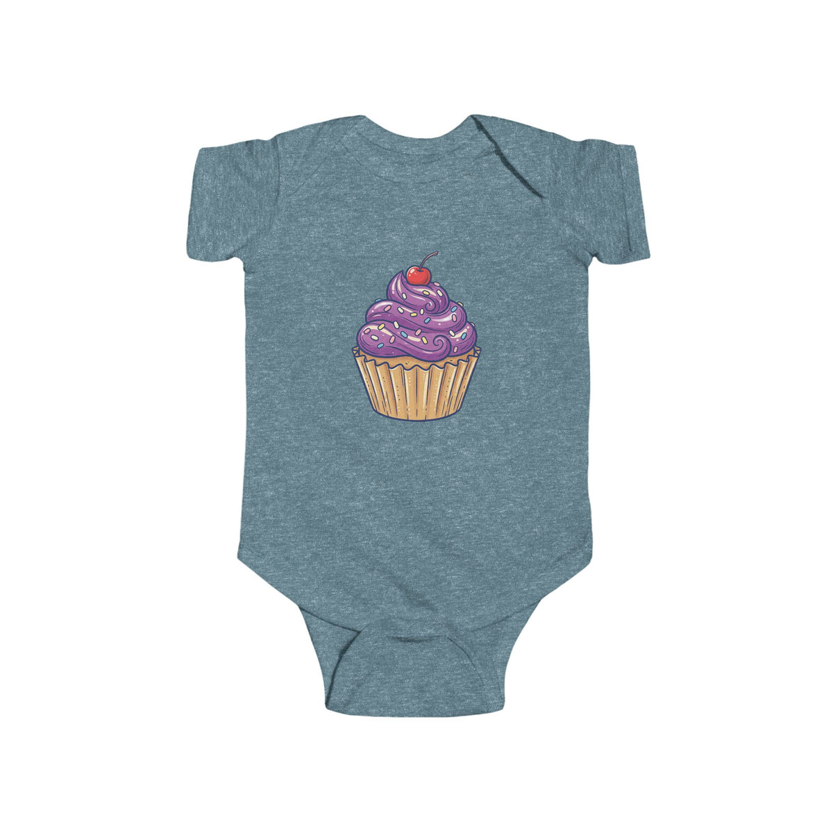 Purple Cupcake Infant Fine Jersey Bodysuit