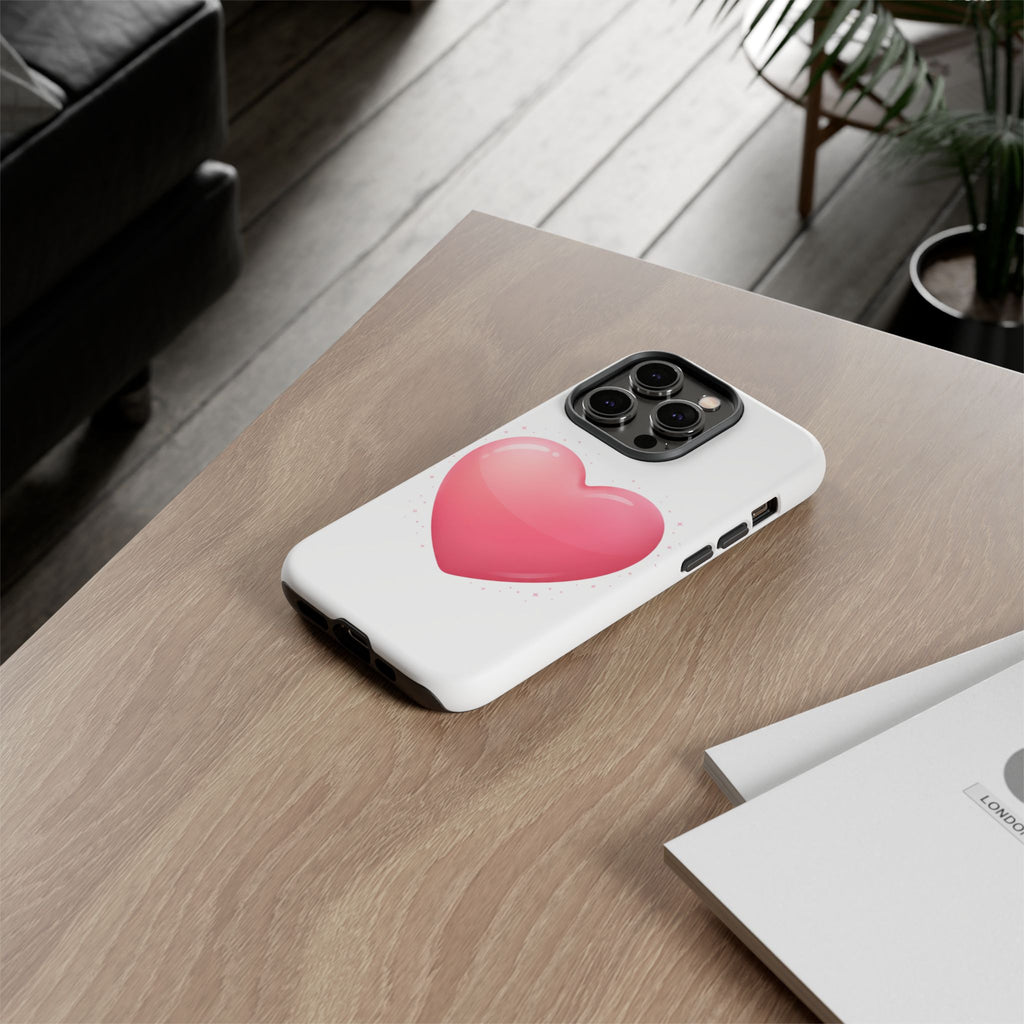 Heart Emoji Tough Case — Cute Pink Heart Phone Case for iPhone & Android