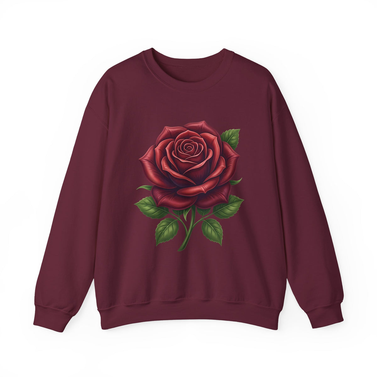 Rose Graphic Crewneck Sweatshirt