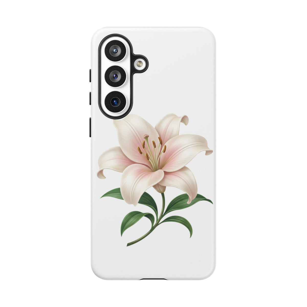 Floral Lily Phone Case — Pink Lily Tough Protective Cover