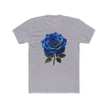 Blue Rose Tee — Realistic Floral Graphic T‑Shirt