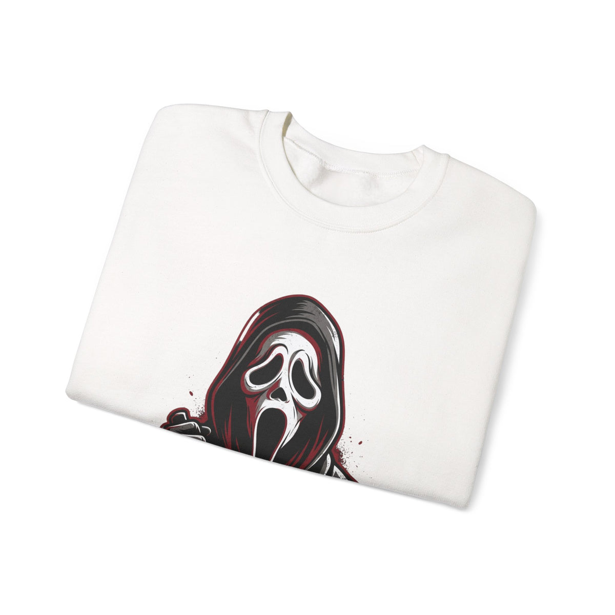 Scream Mask Crewneck Sweatshirt – Horror Ghostface Graphic