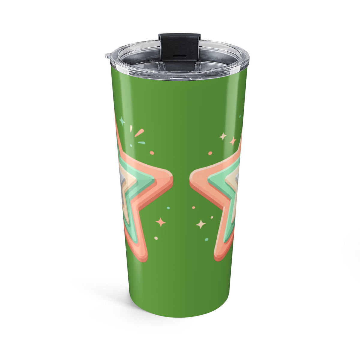 Star Design Tumbler 20oz Green