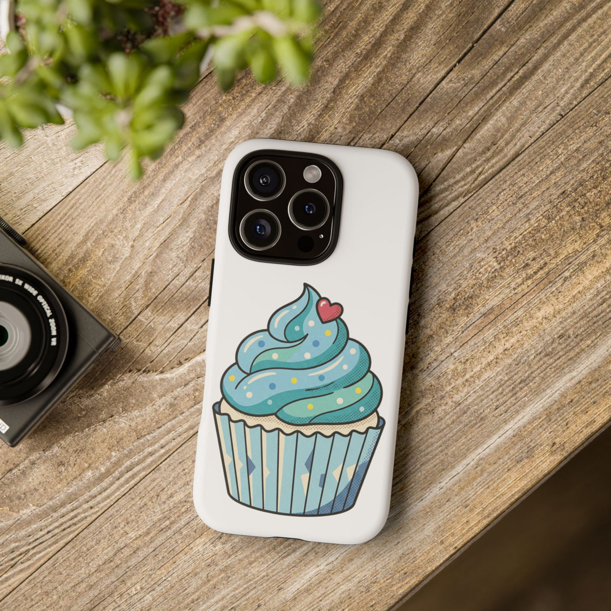 Blue Cupcake Tough Phone Cases