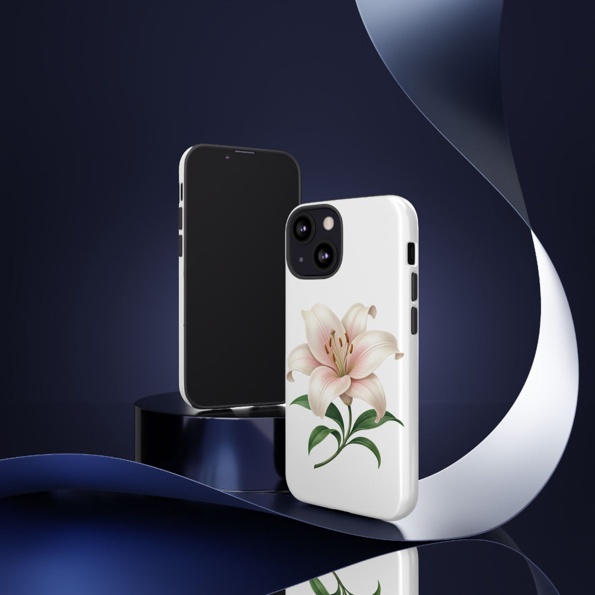 Floral Lily Phone Case — Pink Lily Tough Protective Cover