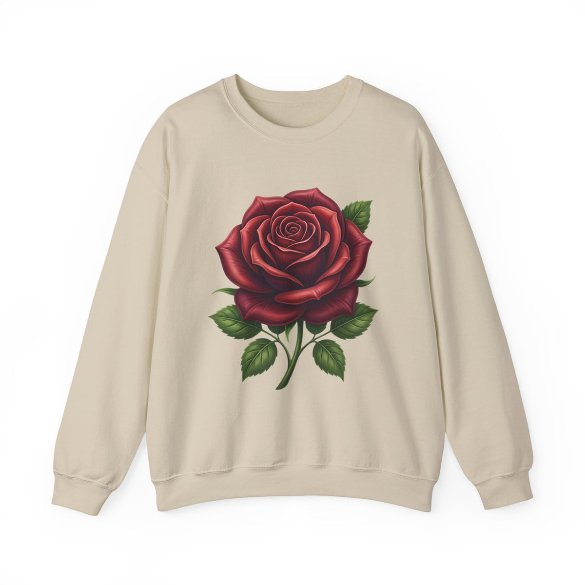 Rose Graphic Crewneck Sweatshirt