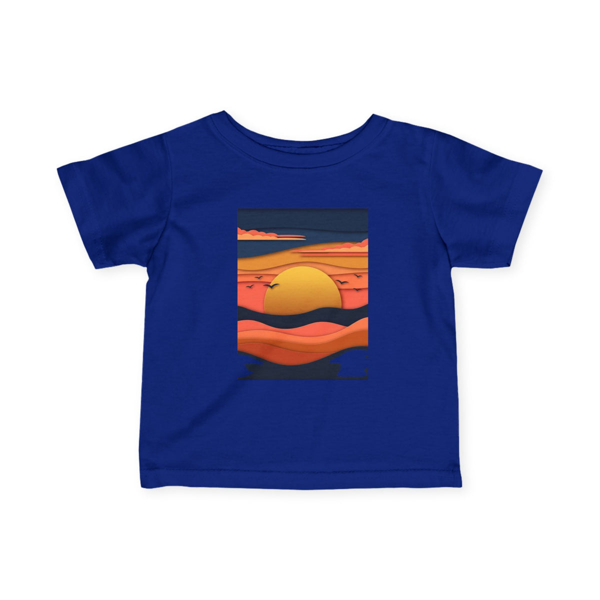 Infant Tee — Retro Sunset Graphic Baby Shirt