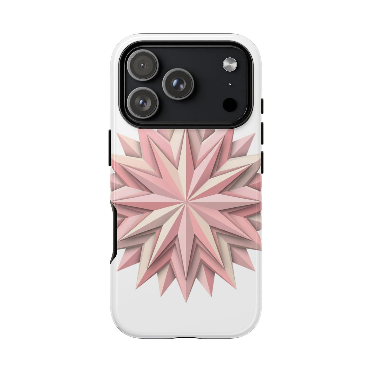 Pink Geometric Star Phone Case — Tough Protective iPhone Cover