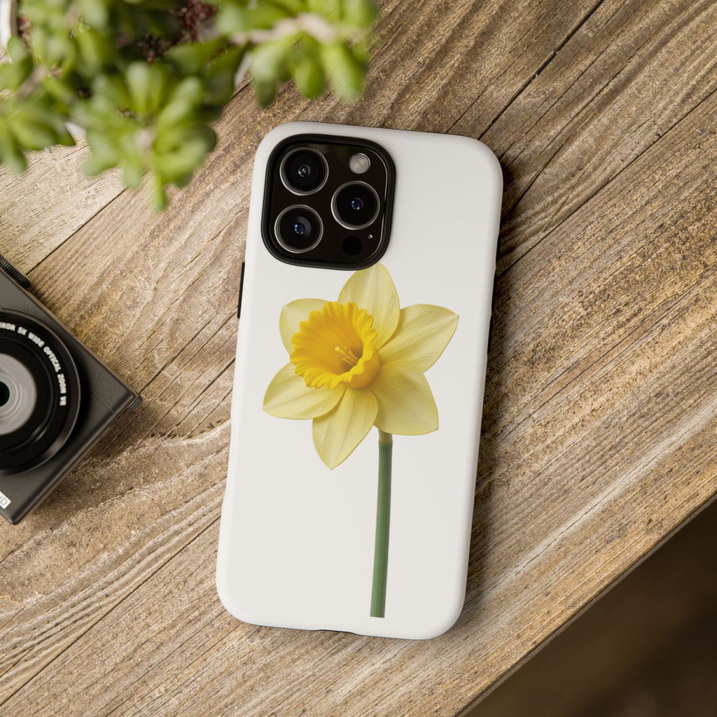 Daffodil Blossom Tough Phone Case — Yellow Spring Floral iPhone Cover
