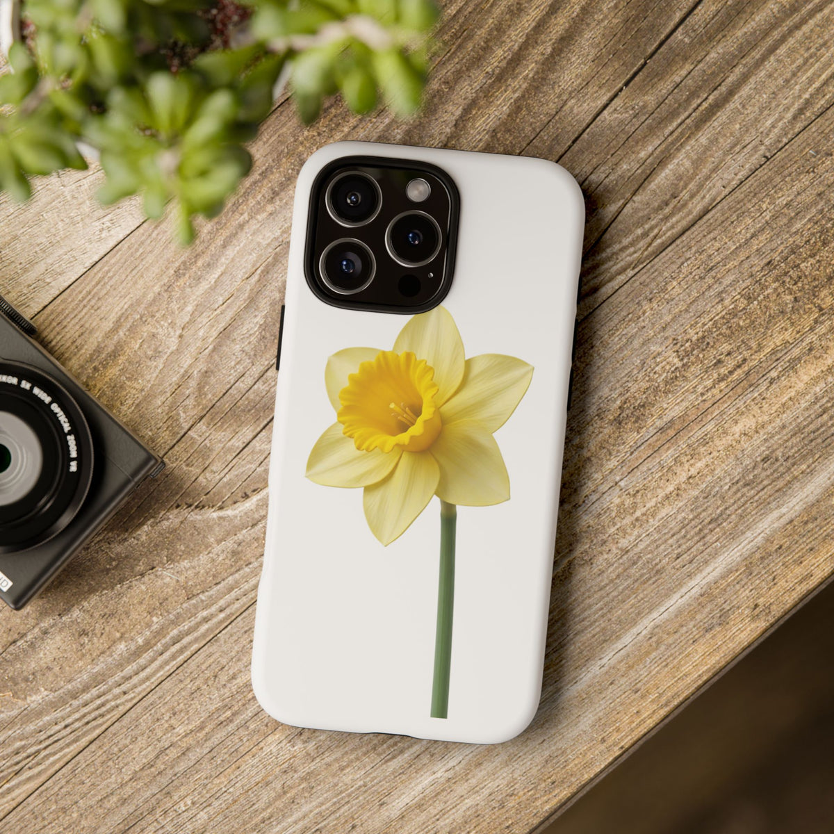 Daffodil Blossom Tough Phone Case — Yellow Spring Floral iPhone Cover