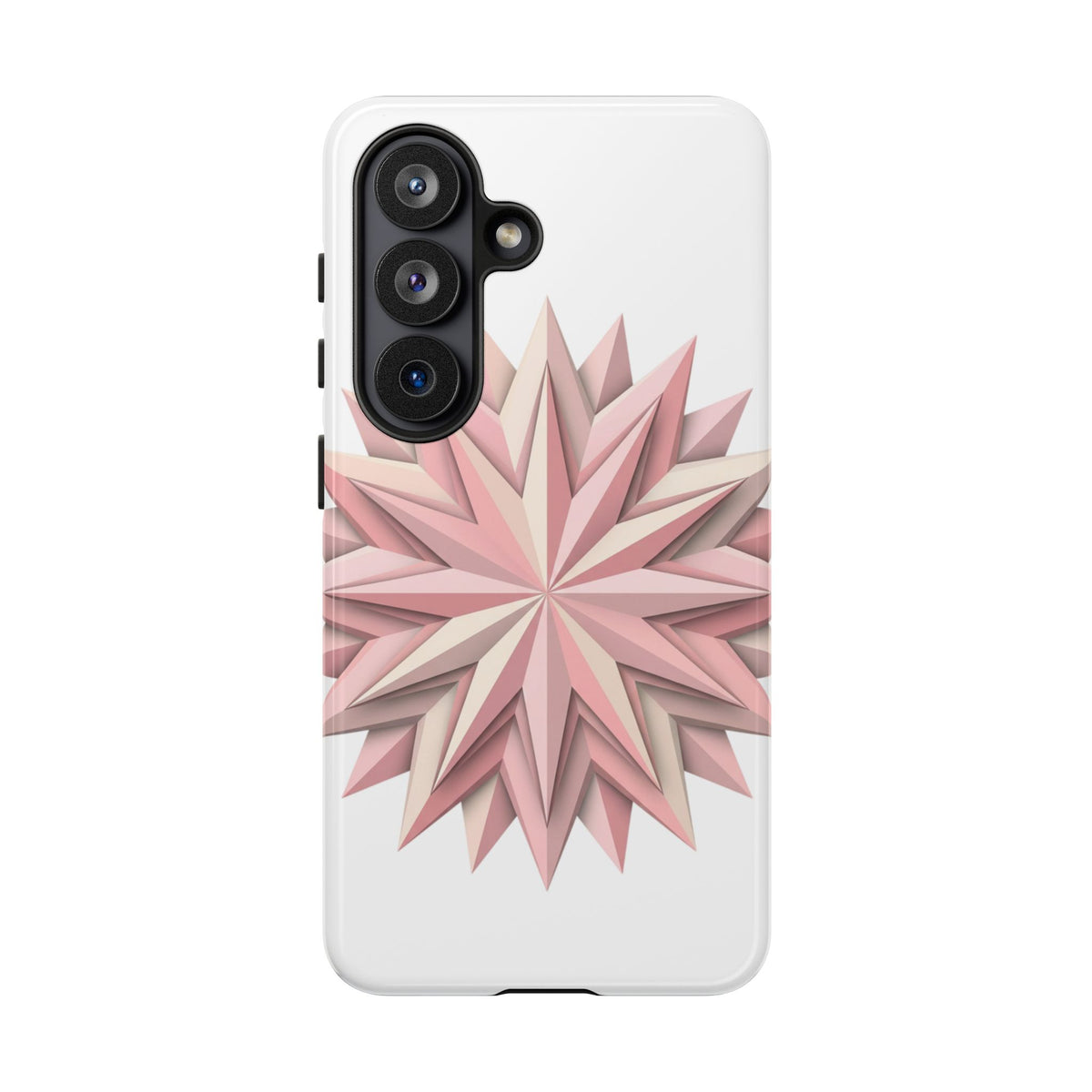 Pink Geometric Star Phone Case — Tough Protective iPhone Cover