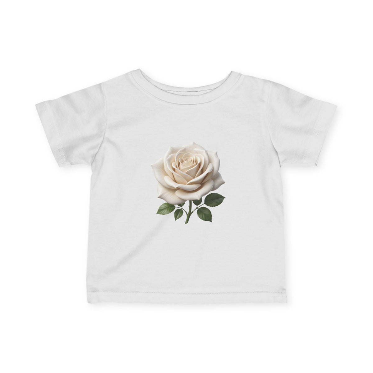 Infant Tee — Vintage Cream Rose Floral Baby Shirt