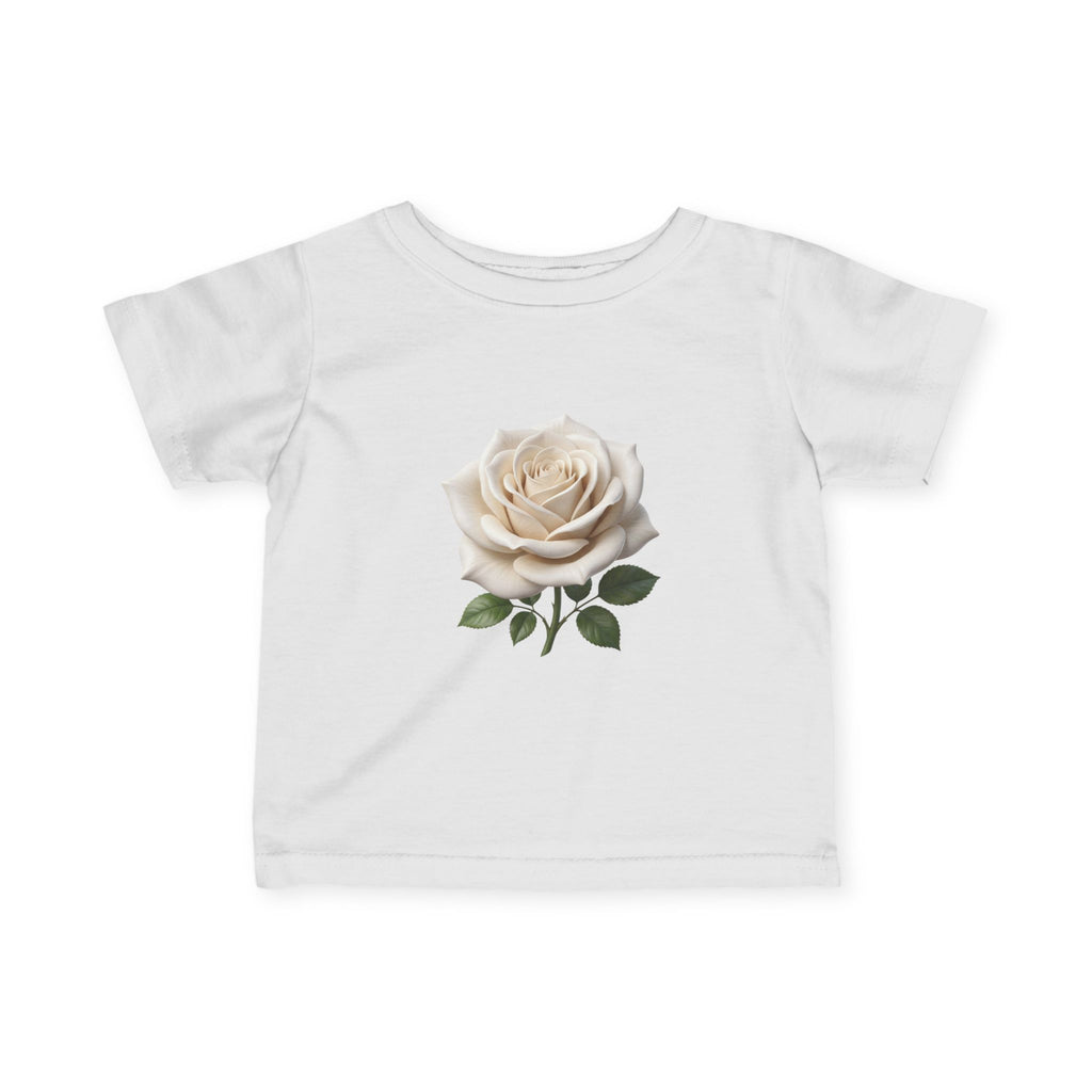 Infant Tee — Vintage Cream Rose Floral Baby Shirt