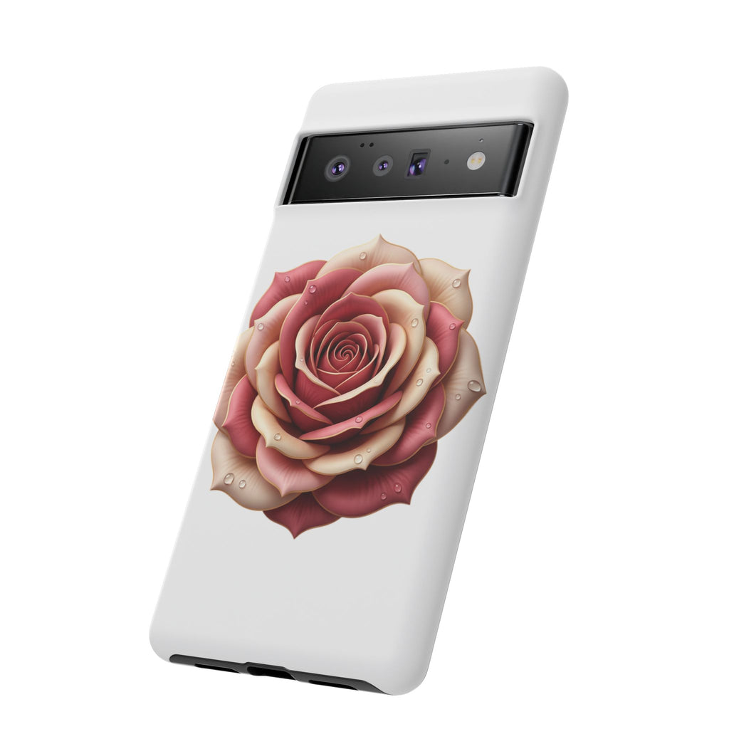 Rose Waterdrop Tough Phone Case — Protective Floral iPhone Cover