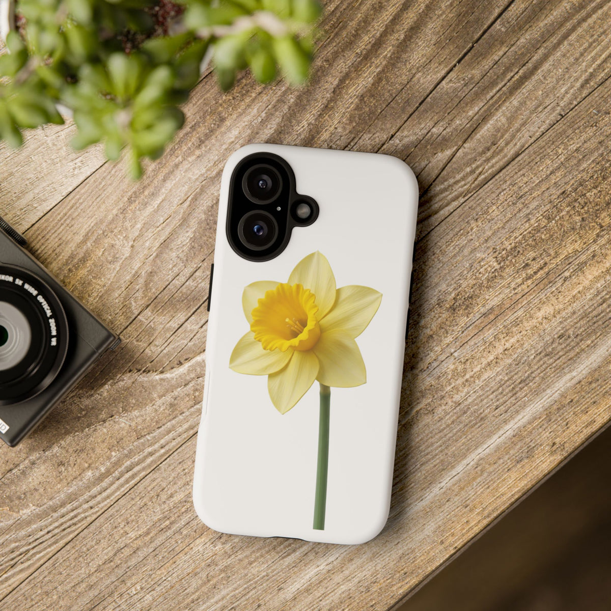 Daffodil Blossom Tough Phone Case — Yellow Spring Floral iPhone Cover