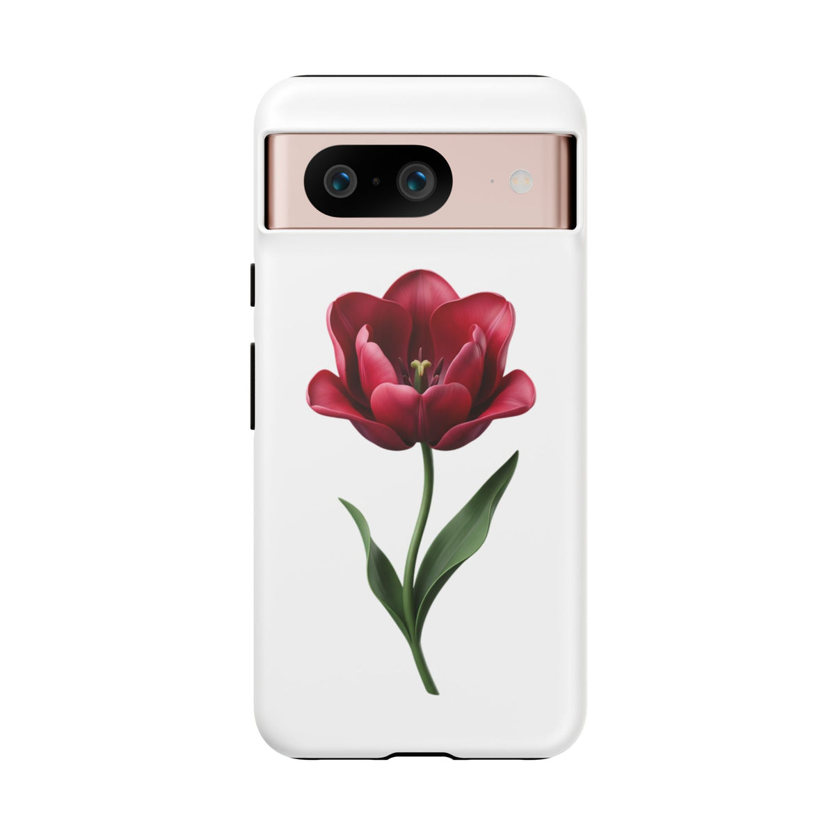 Tulip Floral Tough Phone Case – Protective Blossom iPhone Cover