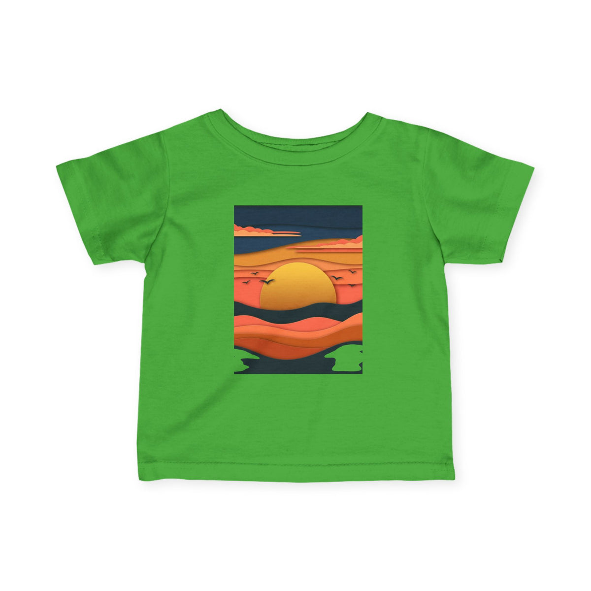 Infant Tee — Retro Sunset Graphic Baby Shirt