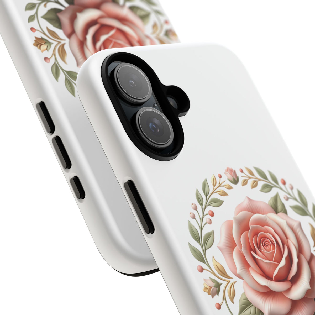 Floral Rose Wreath Tough Phone Case