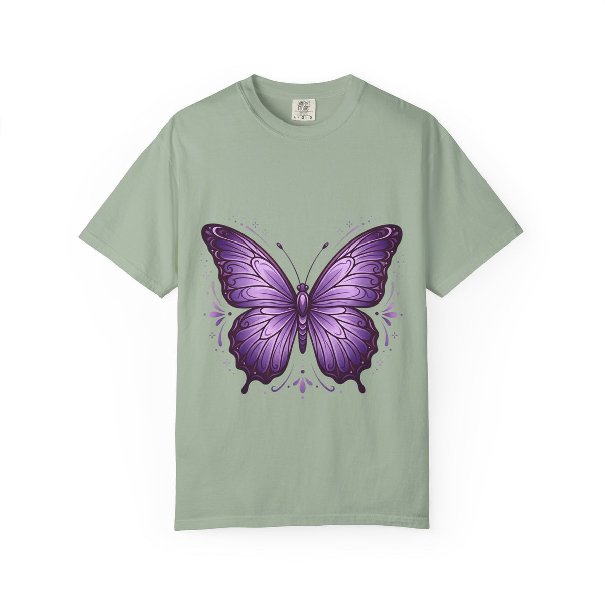 Purple Butterfly T-Shirt — Elegant Monarch Graphic Tee