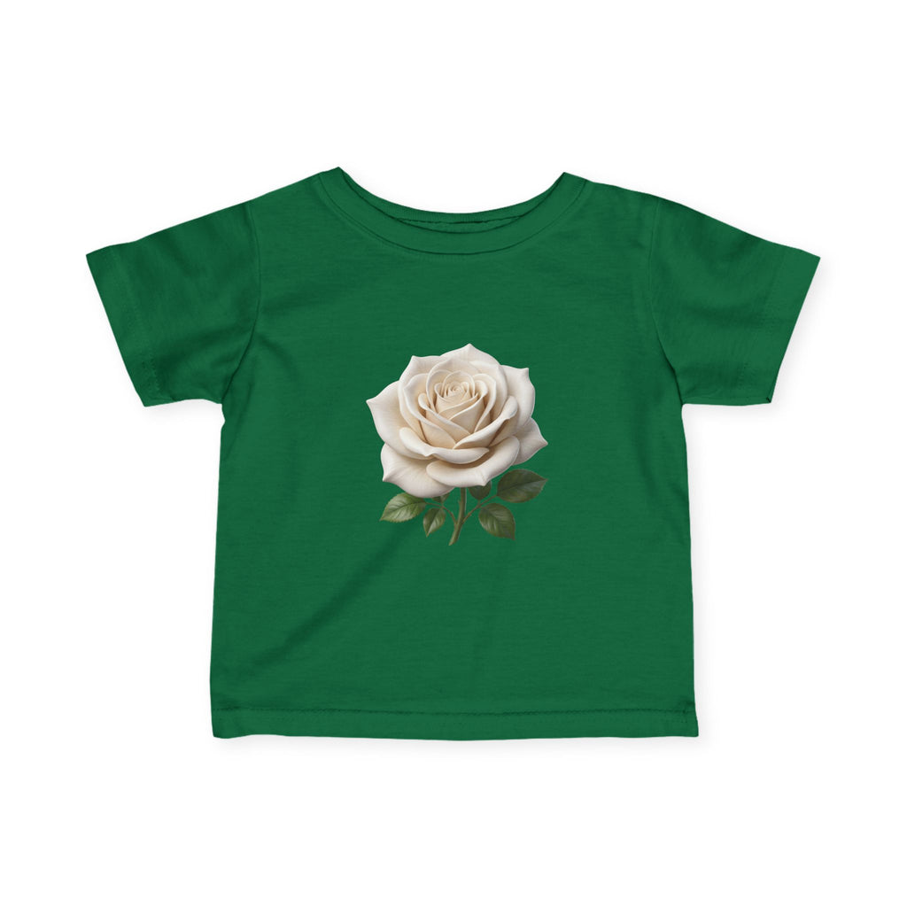 Infant Tee — Vintage Cream Rose Floral Baby Shirt