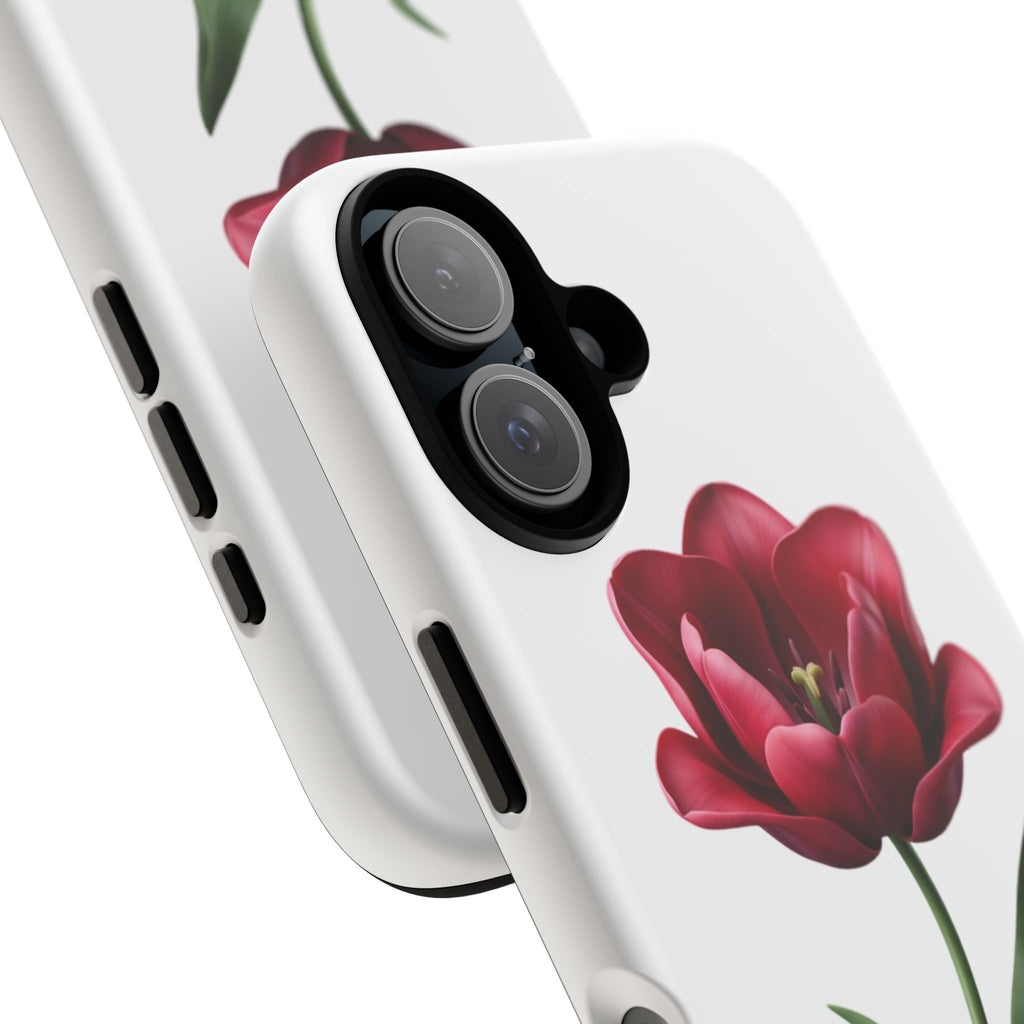 Tulip Floral Tough Phone Case – Protective Blossom iPhone Cover