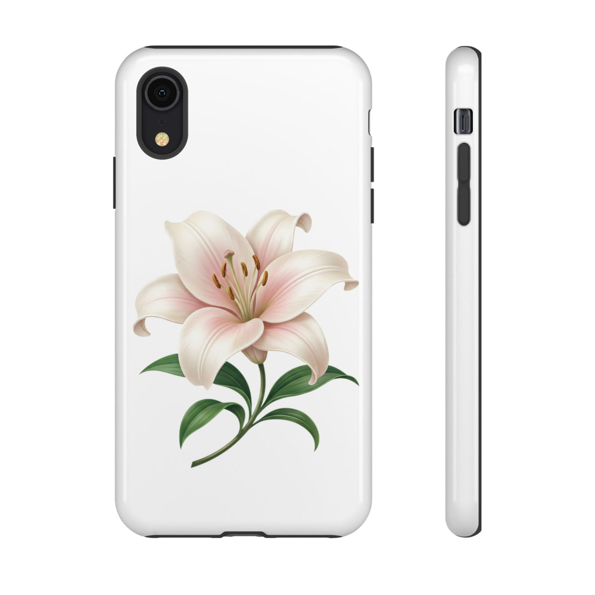 Floral Lily Phone Case — Pink Lily Tough Protective Cover