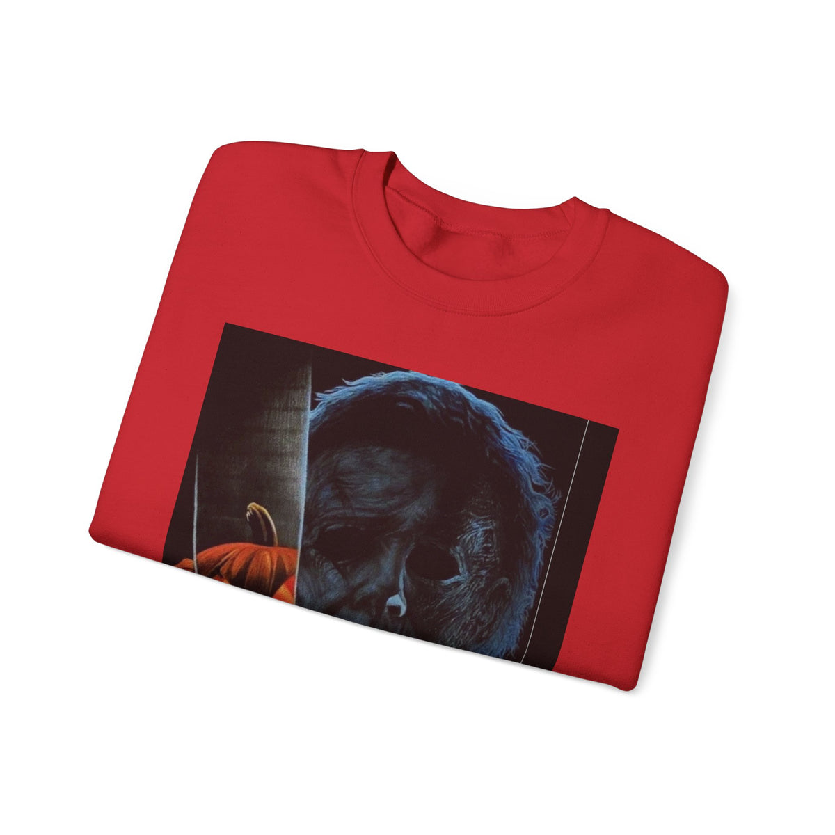 Halloween Thriller Crewneck Sweatshirt — Michael Myers & Jack-O'-Lantern Graphic