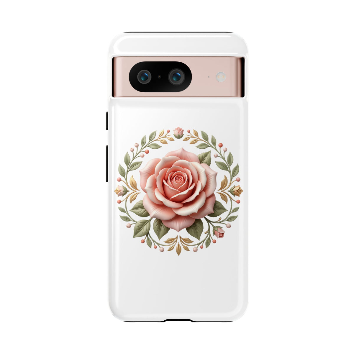 Floral Rose Wreath Tough Phone Case