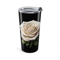 White Rose Black Tumbler 20oz
