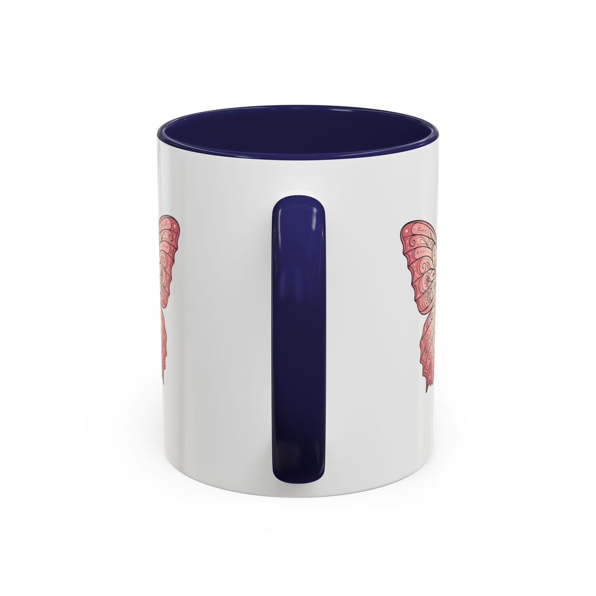 Pink Watercolor Butterfly Accent Coffee Mug — Floral Boho Tea & Coffee Cup (11/15oz)