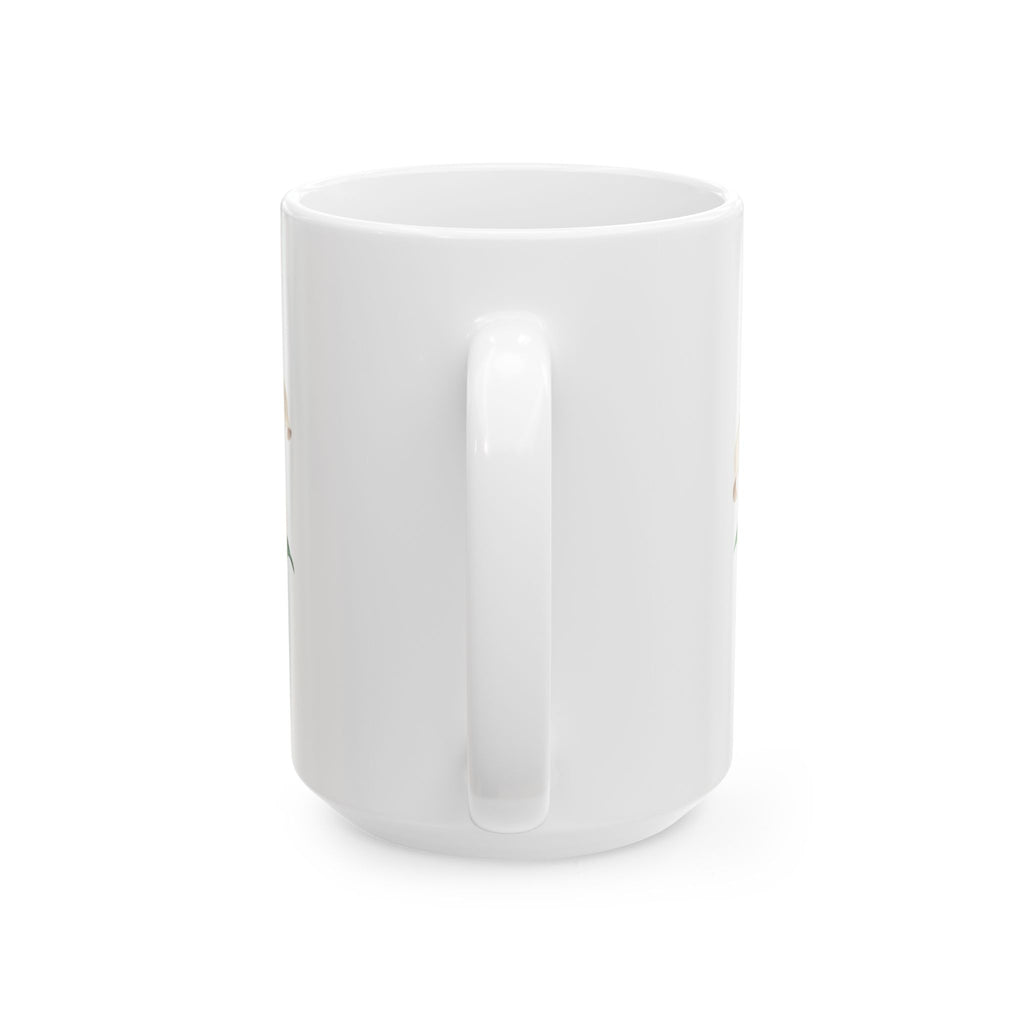 Floral Lily Ceramic Mug — Elegant Pink Lily Coffee Cup (11oz & 15oz)