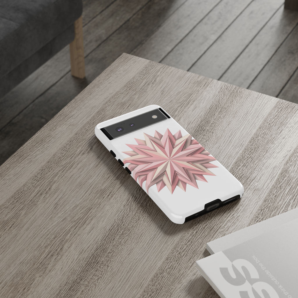 Pink Geometric Star Phone Case — Tough Protective iPhone Cover