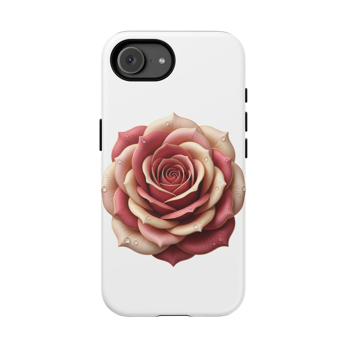 Rose Waterdrop Tough Phone Case — Protective Floral iPhone Cover