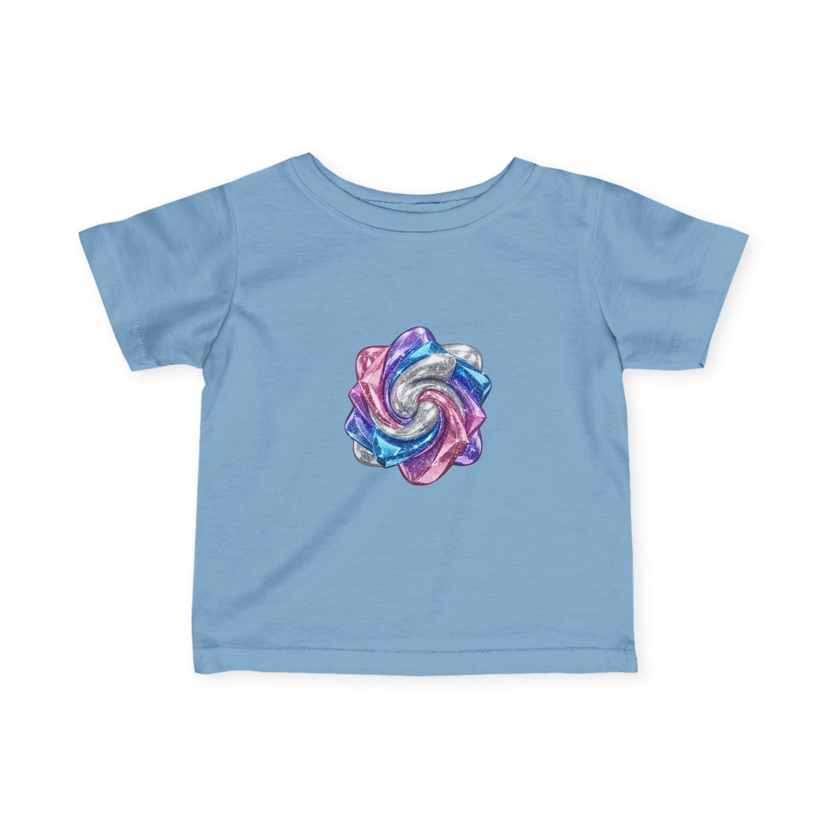 3D Glitter Design Infant Fine Jersey Tee