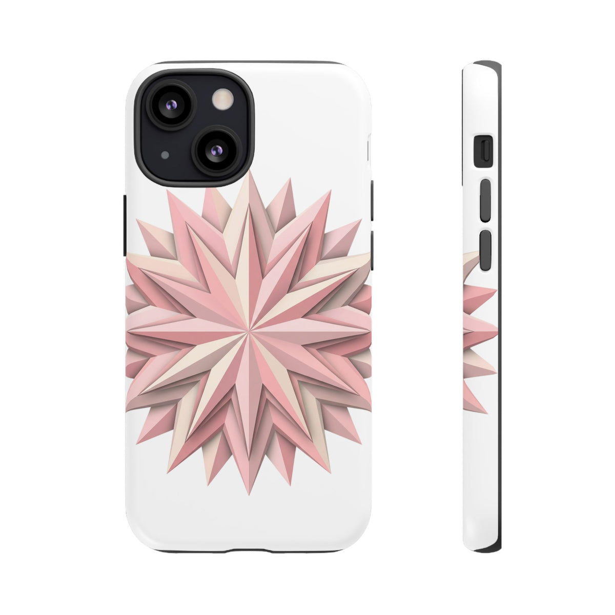 Pink Geometric Star Phone Case — Tough Protective iPhone Cover