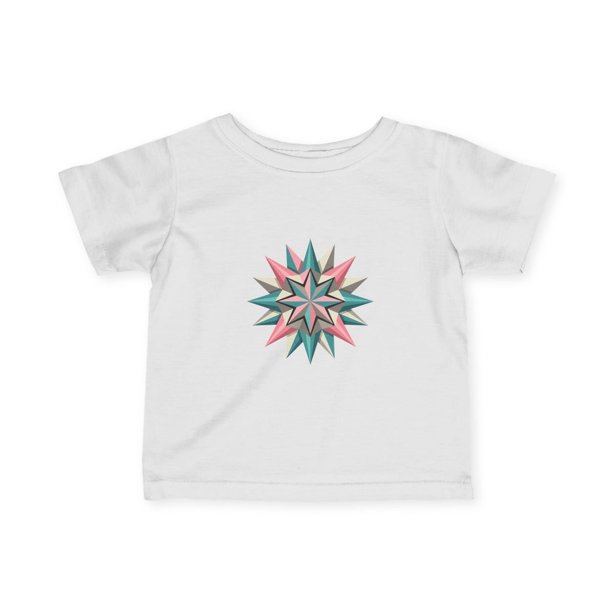Infant Tee with Pastel Starburst Quilt Design